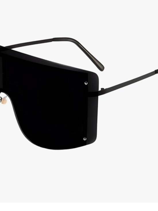 Oversized Gradient Shield Sunglasses